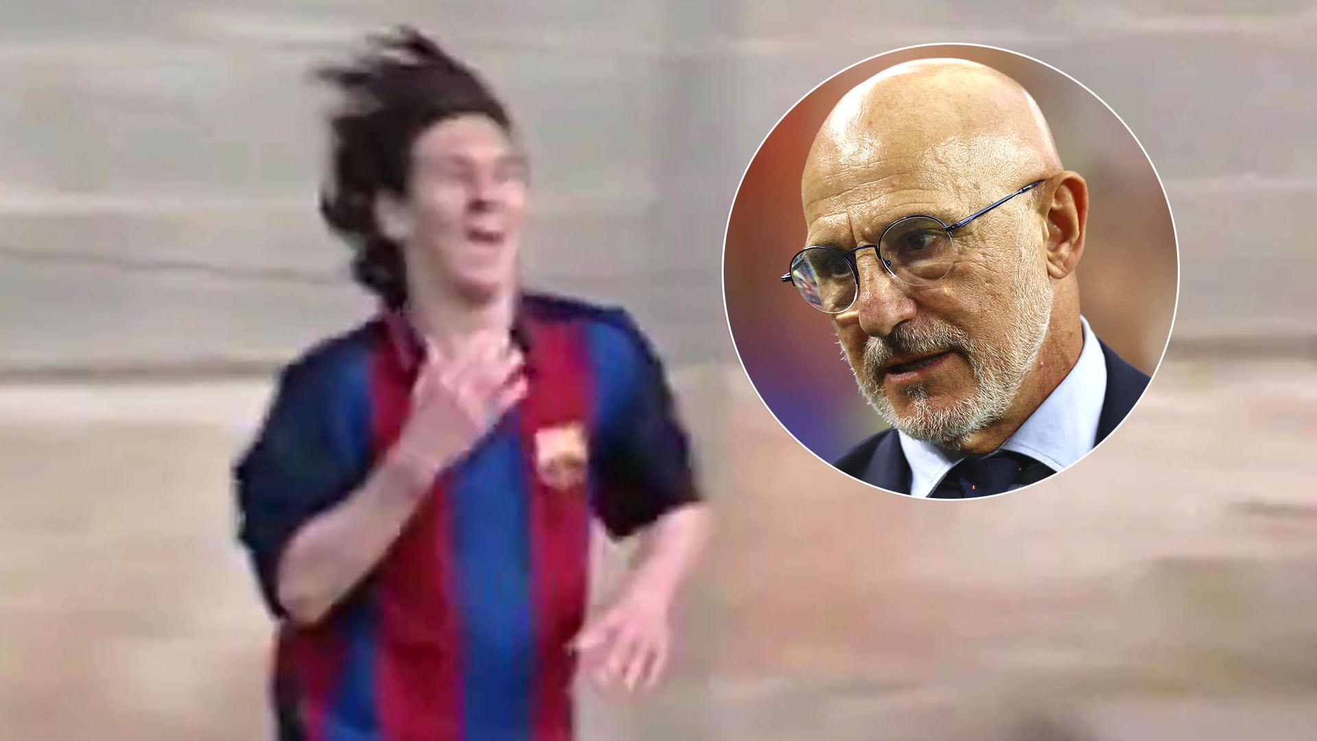 El día que Messi le hizo 4 goles en 15 minutos a un equipo del entrenador de la selección española con 16 años
