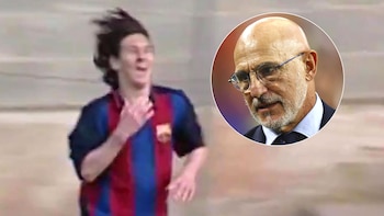 El día que Messi le hizo 4 goles en 15 minutos a un equipo del entrenador de la selección española con 16 años