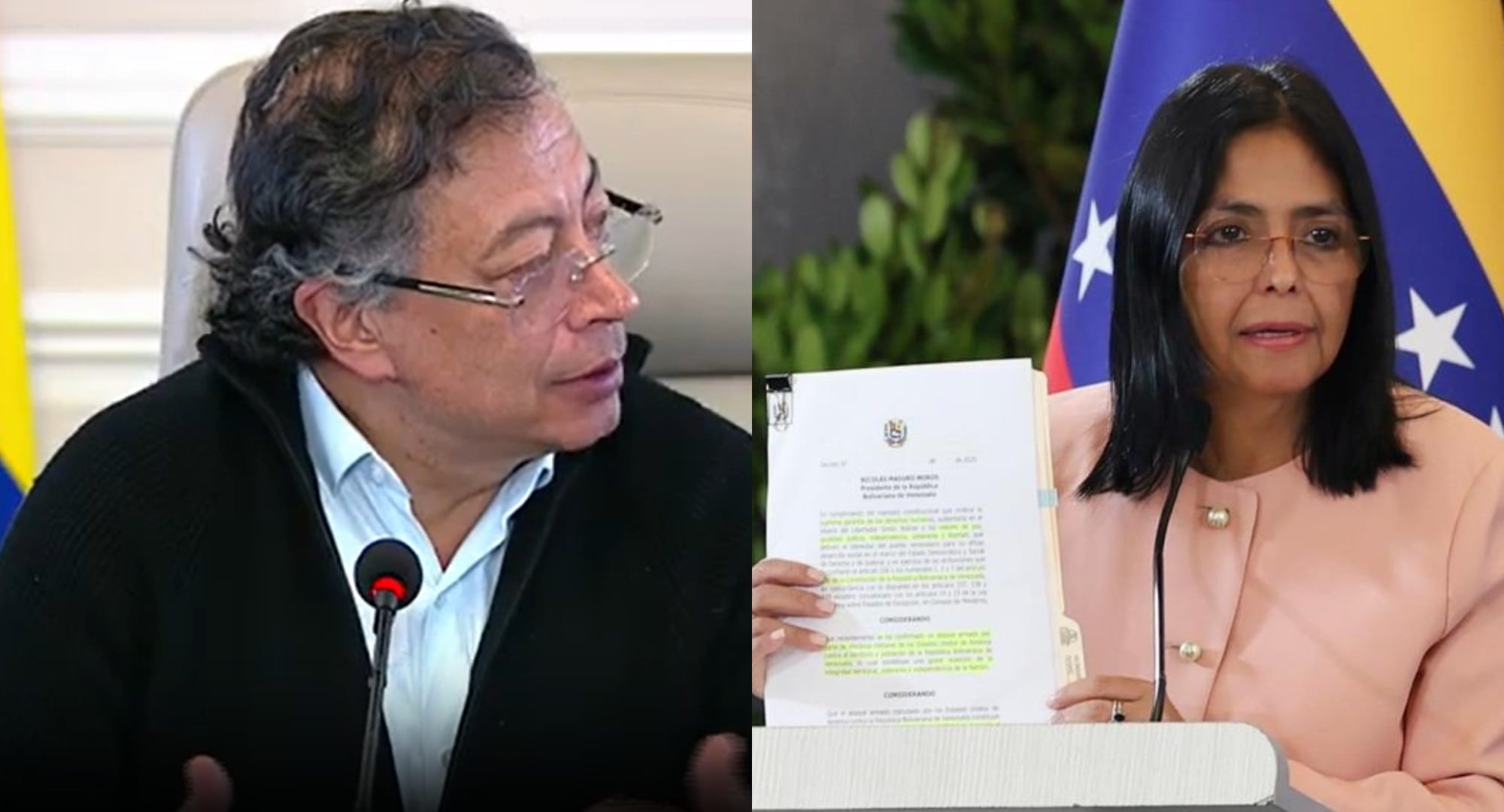 Petro revela diálogo con Delcy Rodríguez y plantea concertación tripartita por Venezuela Petro revela diálogo con Delcy Rodríguez y plantea concertación tripartita por Venezuela