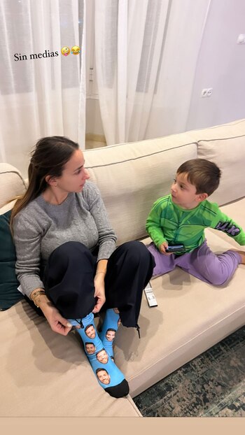 Linda con uno de sus