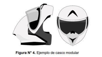 Casco modular.