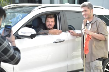 Marcelo Tinelli junto a Jey