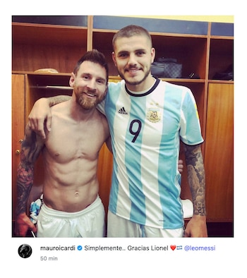 El mensaje de Icardi para Messi