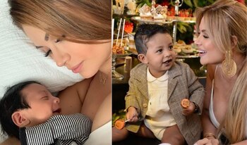 Sara Uribe le dedicó un TBT a su hijo Jacobo. Instagram:@sara_uribe