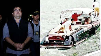 Javier Duarte en lujoso yate.