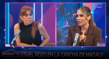 Ethel Pozo admite posible error con Janet Barboza tras fuerte reclamo de Magaly Medina. Captura: Magaly TV La Firme.