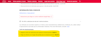 Precios en el Estadio de Allianz Arena es de $494 a los $593 pesos mexicanos.