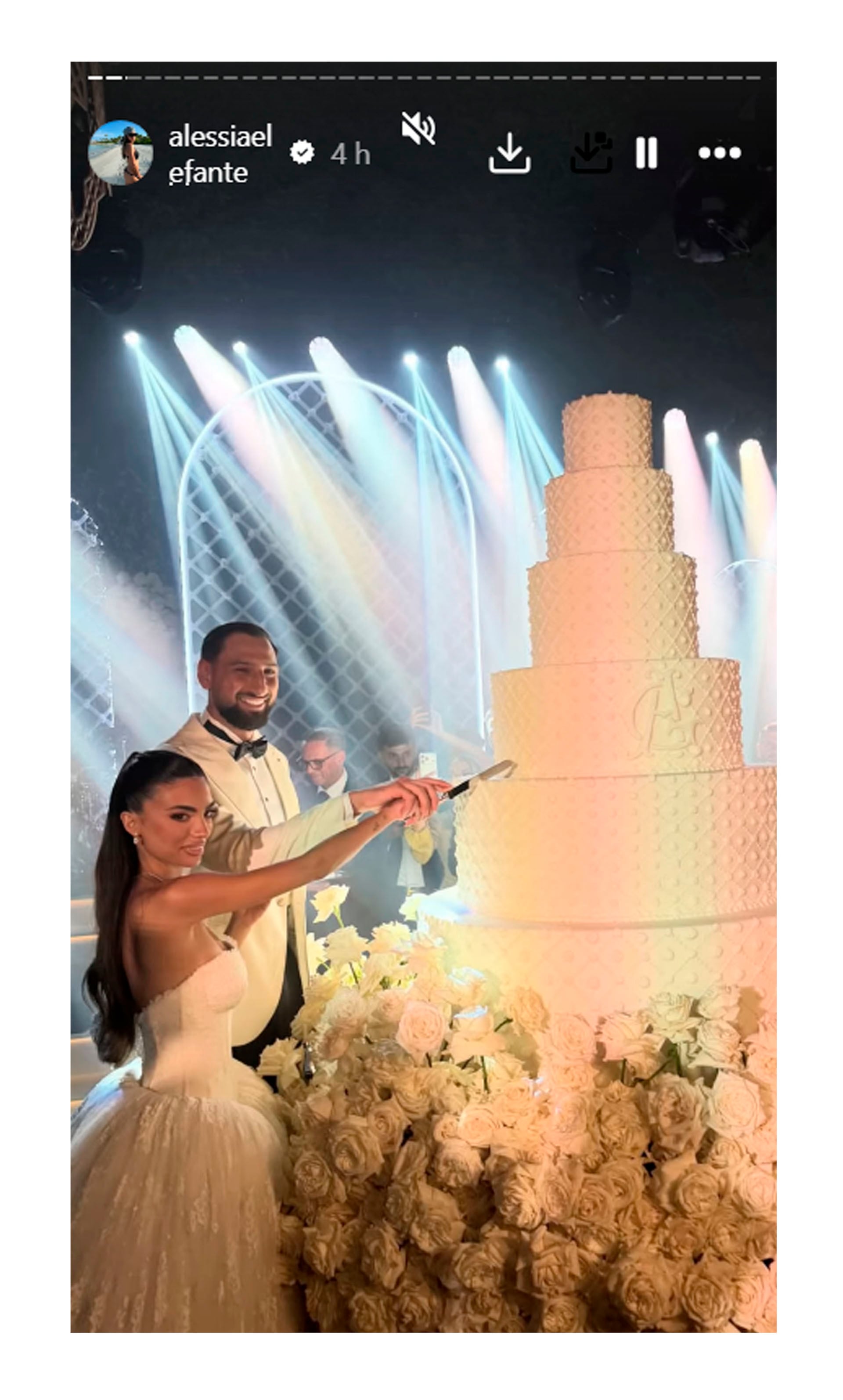 Las fotos del casamiento de Gianluigi Donnarumma y Alessia Elefante