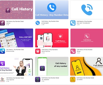 Aplicaciones prometían enviarte la lista de llamadas del número celular que ponías.