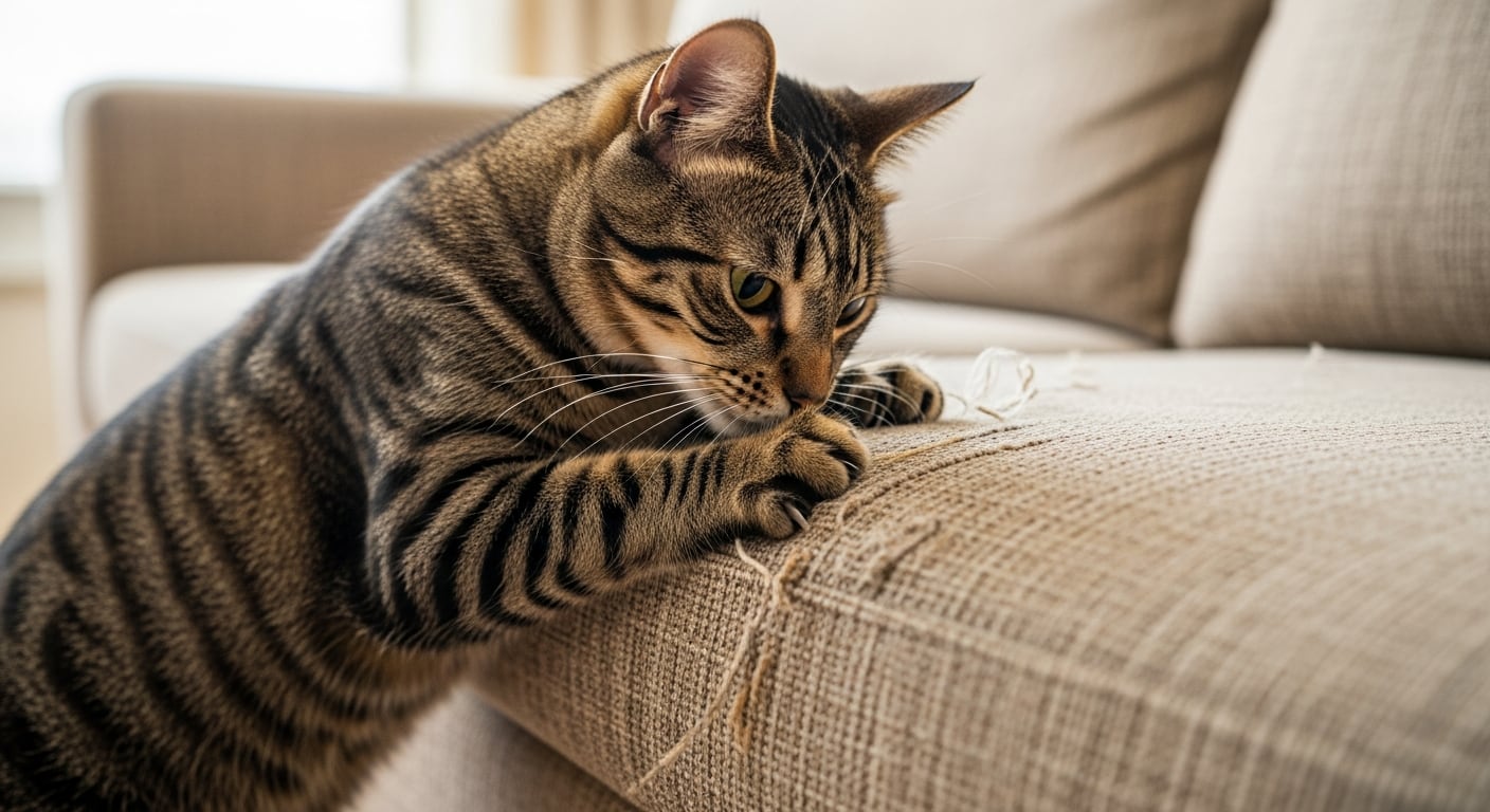 Rascar superficies permite a los gatos estirar músculos, eliminar residuos de las uñas y marcar territorio de manera efectiva y natural (Imagen Ilustrativa Infobae)
