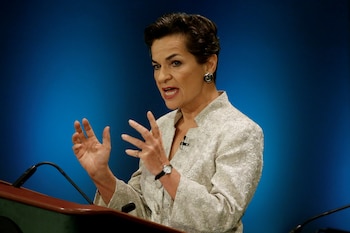 Christiana Figueres sugirió enamorarse de la incertidumbre en lugar de buscar certezas absolutas. (Foto: REUTERS/Mike Segar/File Photo)