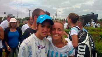 Una promesa del tenis argentino