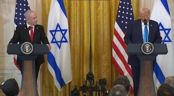 Trump junto a Netanyahu el