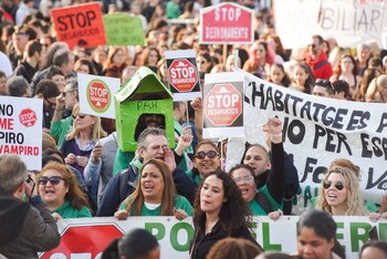 Manifestación por el derecho a