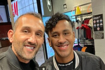 Hernán Barcos y Renato Tapia