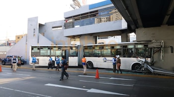 Choque del Metropolitano en la