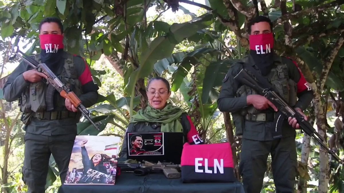 Luz Amanda Pallares, alias ‘Silvana Guerrero’ es señalado como uno de los principales mandos del ELN y comandante del Frente de Guerra Nororiental. - crédito captura de video