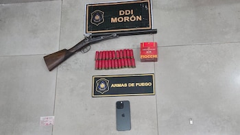 Una de las armas secuestradas: