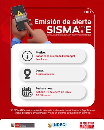 SISMATE alertó a los residentes