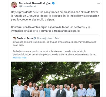 María José Pizarro tras la
