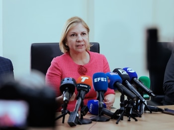 La ministra de Gobierno, Dinoska Montalvo, desestimó que sea una prioridad que los reos vean el Mundial.