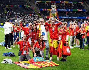 Ferrán Torres y su familia