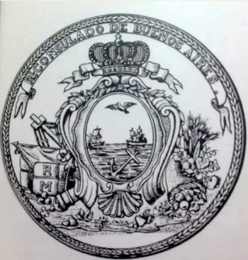 Escudo del Consulado. En América