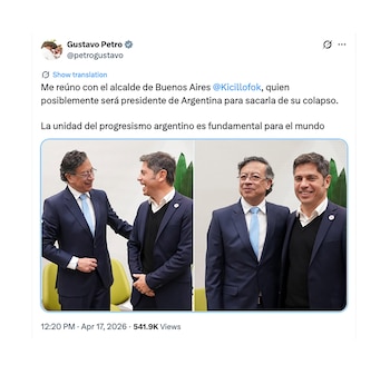 Gustavo Petro y Axel Kicillof