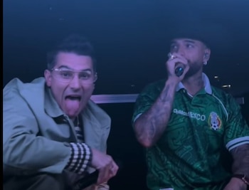 Pipe Bueno cantó con Maluma
