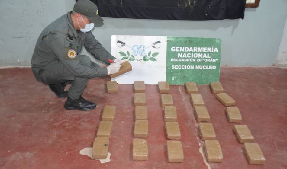 Gendarmería Nacional desarticula dos operaciones de narcotráfico en la frontera de Salta