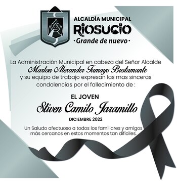 Condolencias por la muerte de