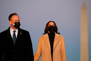 La vicepresidenta electa Kamala Harris,