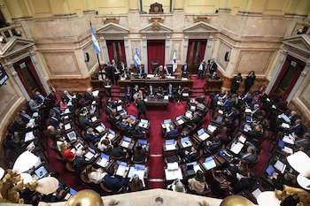 El pleno de la Cámara alta durante la sesión de este jueves (Fotos: Prensa Senado)