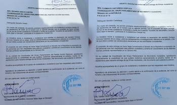 Entregarán más de 20 mil firmas en el Senado de la República para solicitar que Enrique Inzunza presente su solicitud de licencia. (Fotos: Especial)
