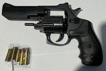 El arma secuestrada en el