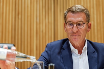 El presidente del PP, Alberto