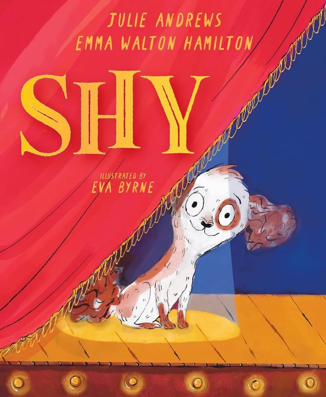 a portada de “Shy” refleja la esencia familiar que inspira el nuevo libro infantil de Julie Andrews