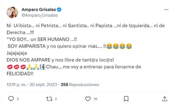 La modelo afirmó que no