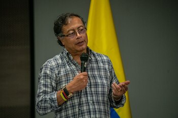 En la foto, el presidente