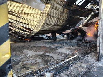 Así quedó el techo del