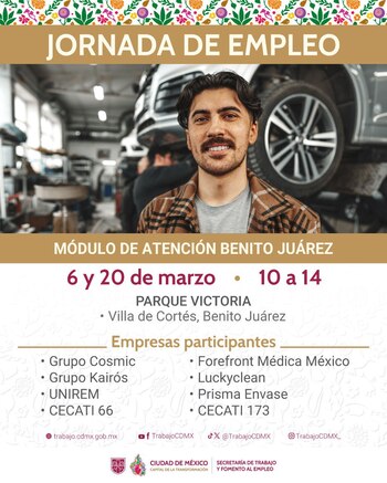 Foto: X: @TrabajoCDMX