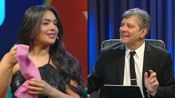 Ángela Leiva sorprendió a Mario