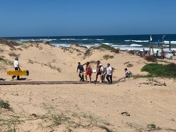 Una de las rescatadas es