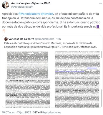 La ministra reconoce que su