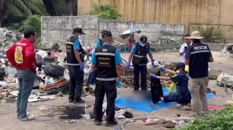 Autoridades encontraron el cuerpo del colombiano en el mar y un vertedero - crédito Policía de Tailandia