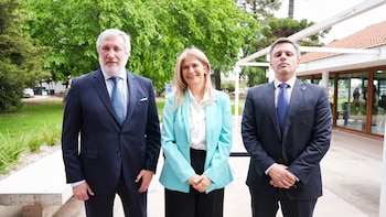 El procurador general bonaerense, Julio Conte-Grand, la vicegobernadora Verónica Magario y el asesor general de Gobierno, Santiago Pérez Teruel, participaron del primer Encuentro Interinstitucional del Ministerio Público de la provincia de Buenos Aires, realizado en La Plata