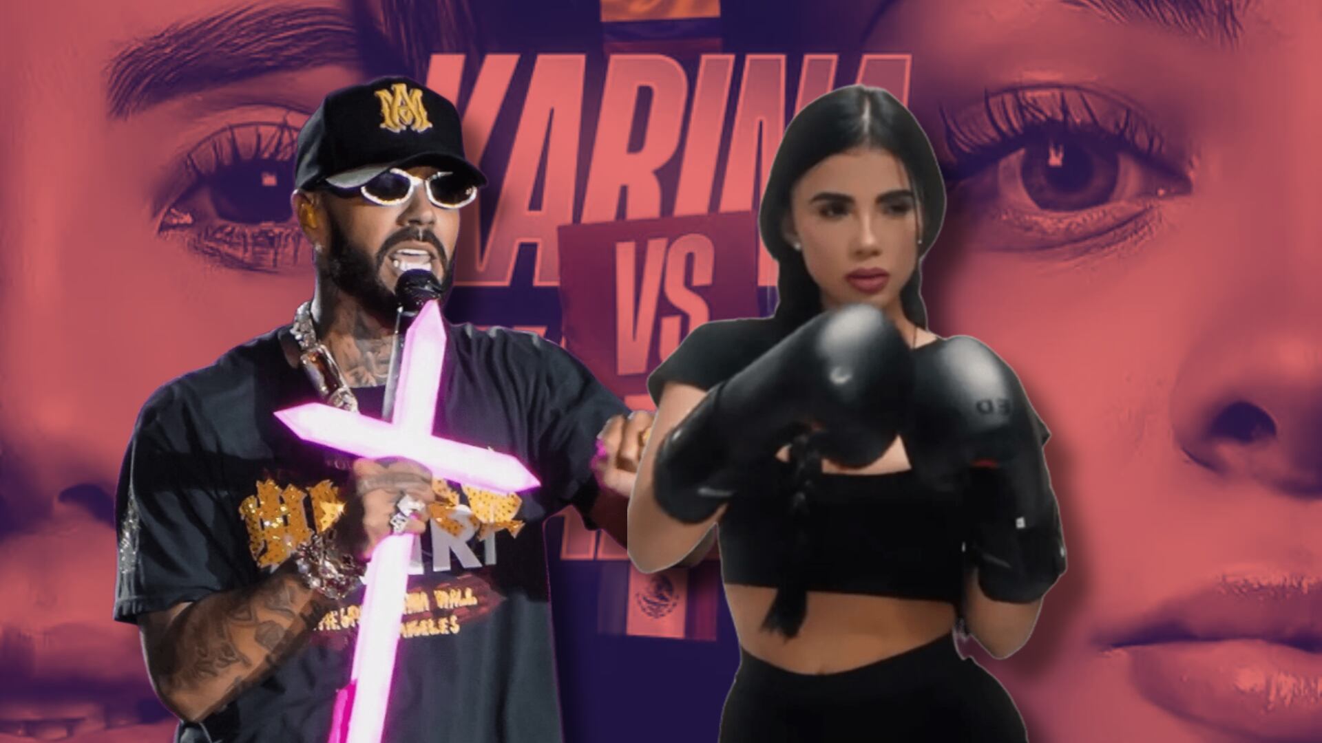 Karina estaría acompañada por Anuel AA en su llegada el ring de Stream Fighters - crédito @karinagarciaoficiall @stream_fighters / Instagram - José Jorge Carreón, OCESA