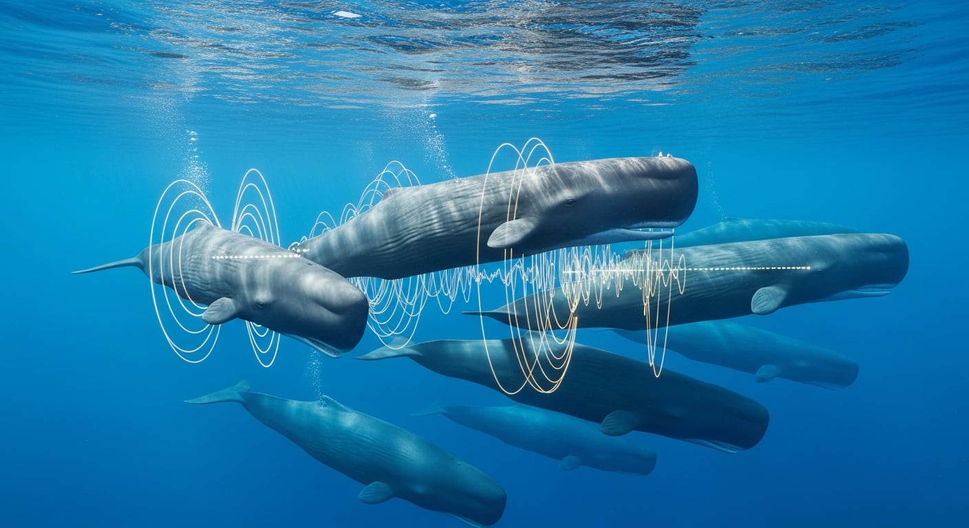 La inteligencia artificial permitió identificar combinaciones acústicas sistemáticas en los codas, lo que supone un avance clave en el estudio de la comunicación animal (Imagen Ilustrativa Infobae)