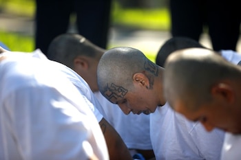 Pandilleros de la Mara Salvatrucha