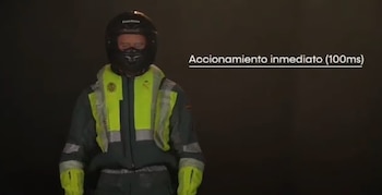 Modelo de chaleco con airbag